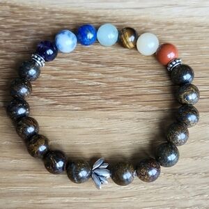 Chakra Crystal / Bead Stretch Hand Crafted Bracelet